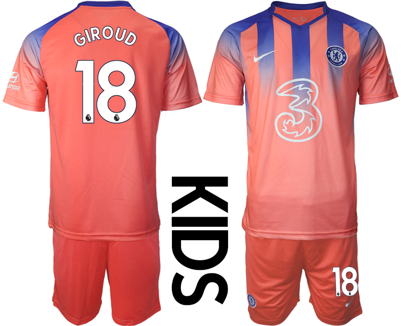 2021 Chelsea FC away Youth #18 soccer jerseys->youth soccer jersey->Youth Jersey